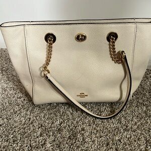 Coach Turnlock chain tote